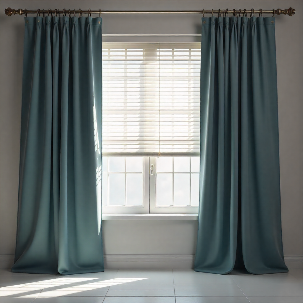 Modern Custom Curtains in Living Room